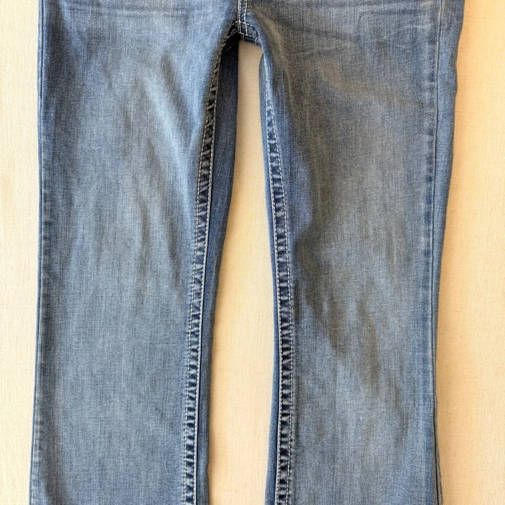 Telepatia Y2K McBling Bootcut Jeans 9/29 Rhinestone Embellished Pockets
